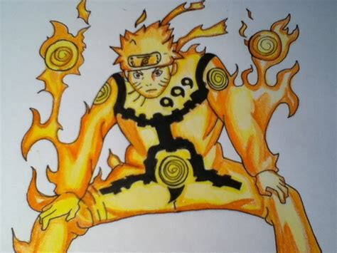 Lets Draw Naruto Kyuubi Mode Youtube