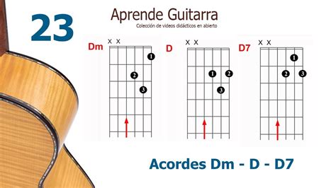 Aprende Guitarra 23 Acordes Dm D D7 Acordes Chordify