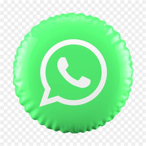 3d Balloon Whatsapp Icon On Transparent Background Png Similar Png