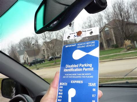 Handicapped Parking Placard Holder And Protector Storage Magnet From Jl