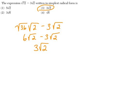 Simplified Radical Form