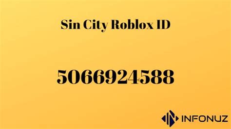 Sin City Roblox Id Infonuz