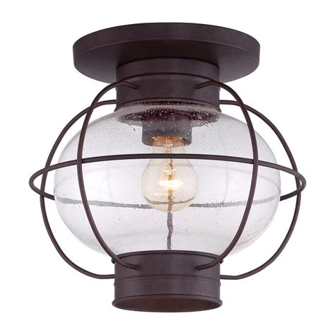 Check out our ceiling porch light selection for the very best in unique or custom, handmade pieces from our fixtures shops. Quoizel Cooper 11-in W Copper Bronze Outdoor Flush Mount ...