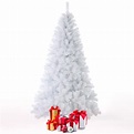 Zermatt albero di Natale bianco artificiale 240cm realistico extra folto