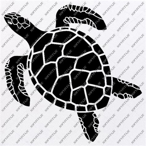 Sea Turtle Svg File Turtle Original Design Sea Turtle Clip Art Tattoo