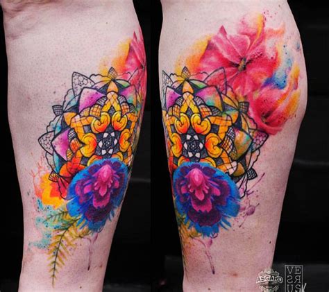 Mandala Flowers Tattoo By Versus Ink Photo 16379