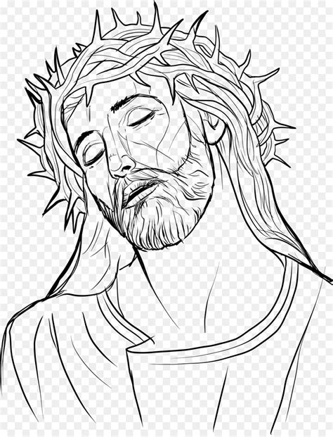 Jesus Line Drawing Images