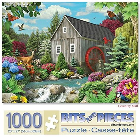 Bits And Pieces 1000 Piece Jigsaw Puzzle For Adults 20x27 Country