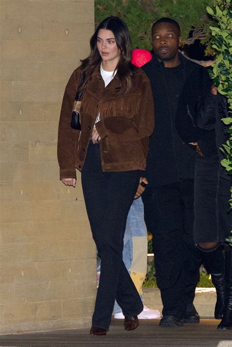 Kendall Jenner Hailey Bieber And Justine Skye Out For Dinner At Nobu