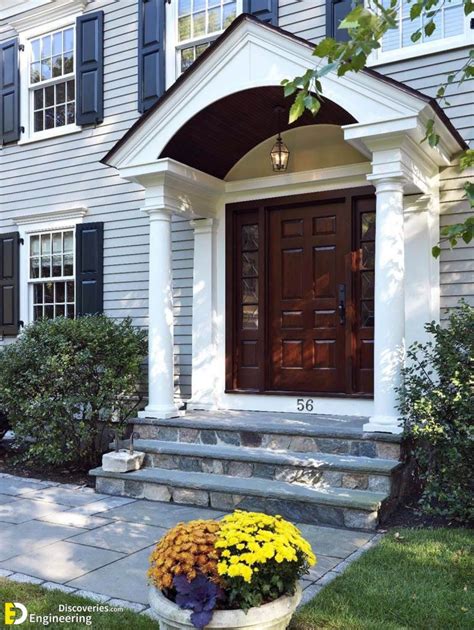35 Beautiful Front Door Overhang Designs Ideas To Make Your Home