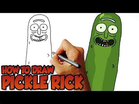 How To Draw Pickle Rick Google Search Draw Drawings Pickles