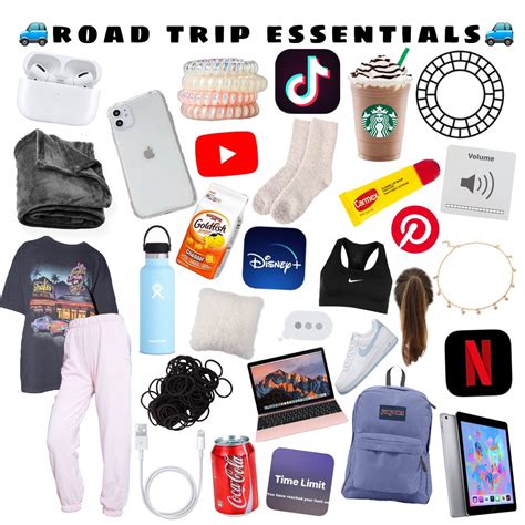 Trip Essentials Packing Lists Travel Backpack Essentials Road Trip