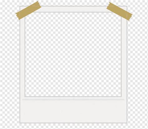 White frame illustration, Masking tape Color Frames, polaroid frame