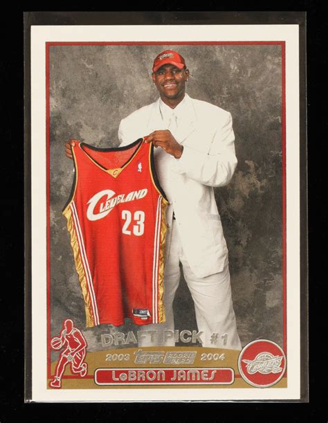 This card has an amazing photo of james dunking and has a clean futuristic design. Lebron James Rookie Card