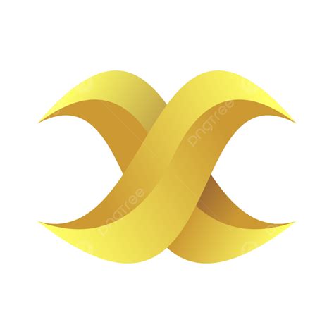 X شعار X حرف X الشعار شعار X الذهبي Png والمتجهات للتحميل مجانا