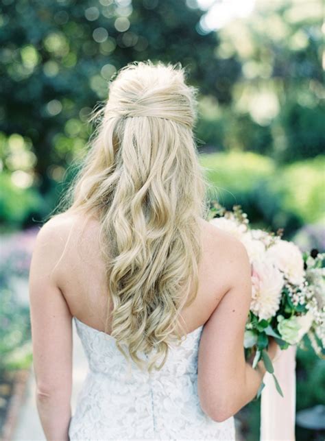 16 Stunning Half Up Half Down Wedding Hairstyles Weddingsonline