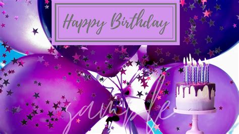 Happy Birthday Zoom Background Virtual Birthday Zoom Etsy