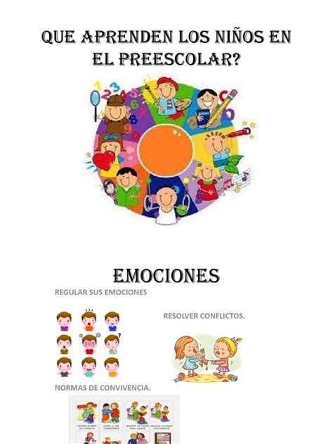 Que Aprenden Los Niños En El Preescolar Diapositivas 1 Educación De