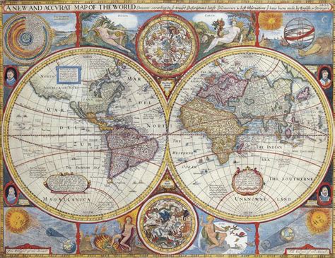 Antique Maps Of The World Stock Photo Image Of World 46186188