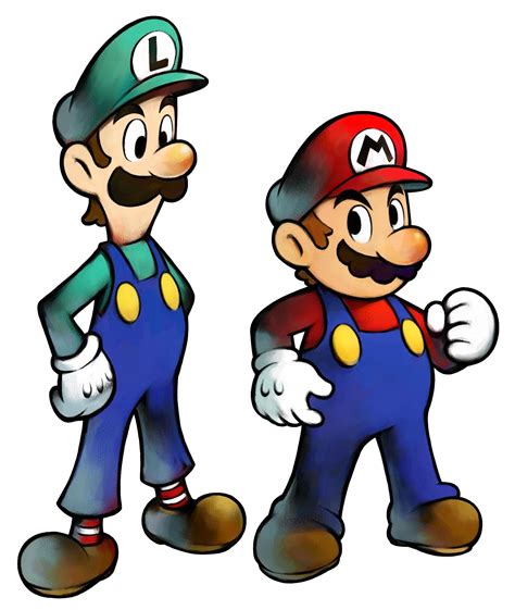 Mario And Luigi Superstar Saga Game Boy Advance Character Artwork