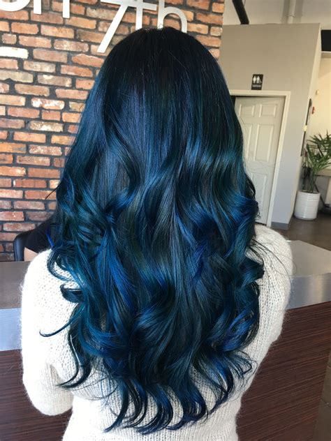 Blue Hair Done By Hairbyangelaalberici Long Island Ny Blondebalayage