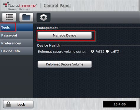 How To Enable Management Of A Sentry One Device Datalocker Support