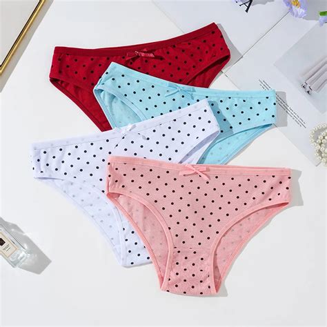 Wholesale Mix Colors Ladies Under Wear Pnties Cotton Lady Underwear Panties Pink Underwear Pants