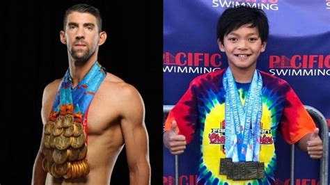 Look Michael Phelps Congratulates Fil Am Kid Who Smashed His Swimming