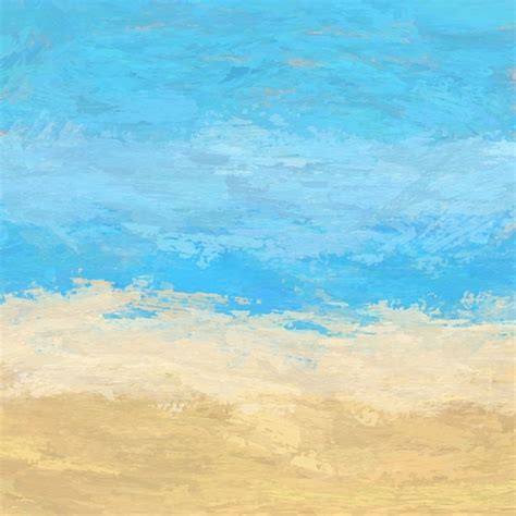 Free Vector Abstract Painted Beach Landscape Background