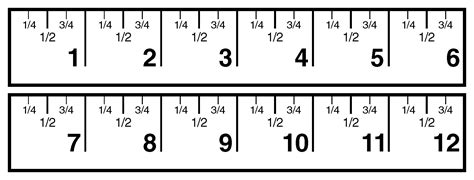 Printable Inch Ruler To The 14 In Printable Ruler Actual Size