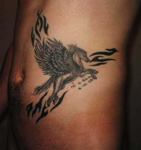 A pegasus is a winged horse which is a symbol of freedom and liberty. pegasus tattoo by toonook on DeviantArt