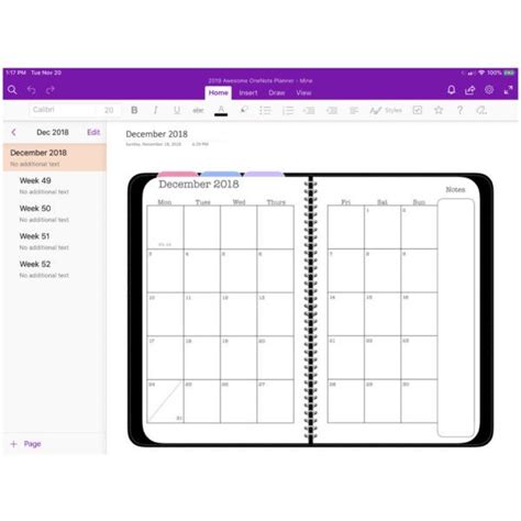Onenote Daily Planner Template Unique 2019 Awesome Planner For Enote
