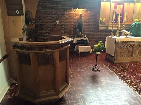 A New Pulpit Saint Anselms Catholic Church Pembury Tunbridge