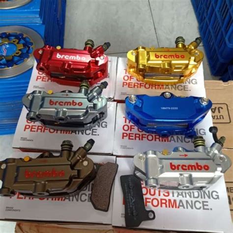 Promo Kaliper Caliper Monoblock Kepala Babi Rem Cakram Brembo 4 Piston