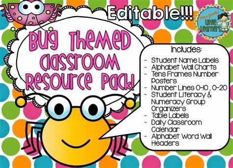 Bug Themed Classroom Resources Pack