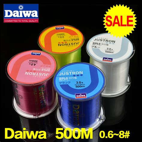 Daiwa Fishing Line 500m Monofilament Strong Quality Color Nylon Fishing