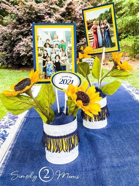 How To Make A Pretty Graduation Party Centerpiece Simply2moms