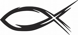 Christliches Symbol Fisch Richtung / Vektor christian Fisch Symbol ...