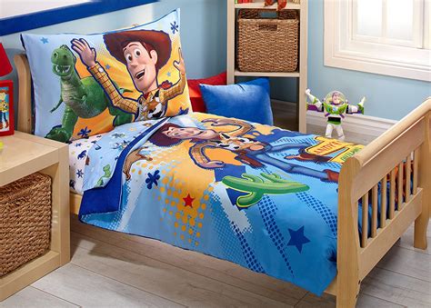 Disney Toy Story 4 Piece Toddler Bedding Set Bluegreen