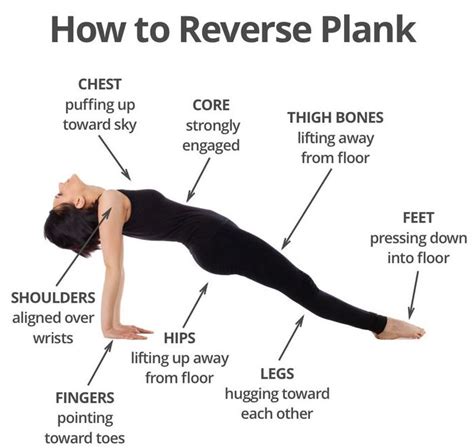 Reverse Planks That Help Strengthen The Core And Lower Body Wedings Ideas