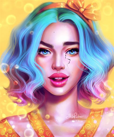 Colour Love By Sandrawinther Art Girl Girly Art Digital Art Girl