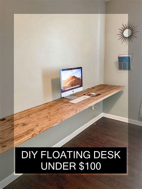 Diy Floating Desk Under 100 Simply Shemwell Diy Floating Desk Diy