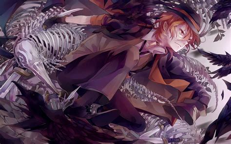 Nakahara Chuuya Bungo Stray Dogs Pouvoir Surnaturel Anime Manga