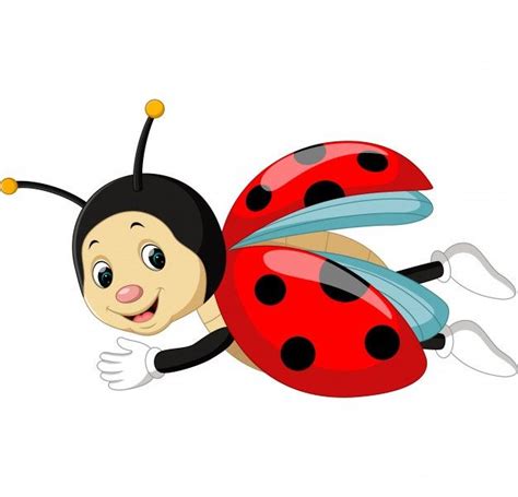 Premium Vector Cute Ladybug Cartoon Ladybug Cartoon Ladybug Funny