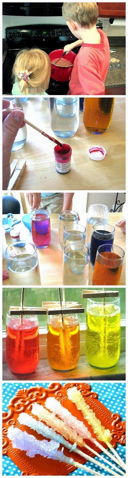 Rock candy is one of the easiest homemade candies to make, but it does take a bit of time. Homemade Rock Candy | DIY Crafts Tutorials- use Kool aid ...