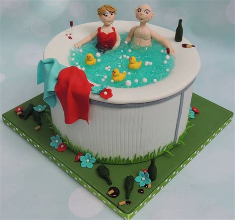 Hot Tub Birthday Cake Celebration Cake Decorating Stand Funny Cake