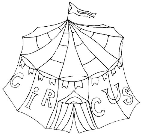 Circus Tent Coloring Page Coloring Home