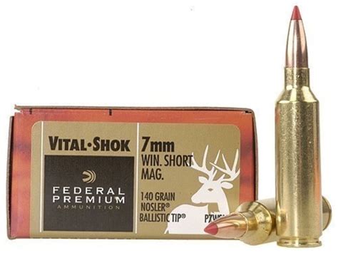 Federal Premium 7mm Winchester Short Mag Wsm Ammo 140 Grain Nosler