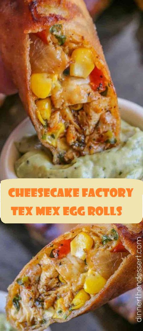 Tex mex food near me. Cheesecake Factory Tex Mex Egg Rolls (Copycat) - Diary Food