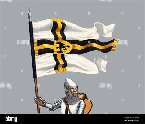 Knight With Flag Hi Res Stock Photography And Images Alamy